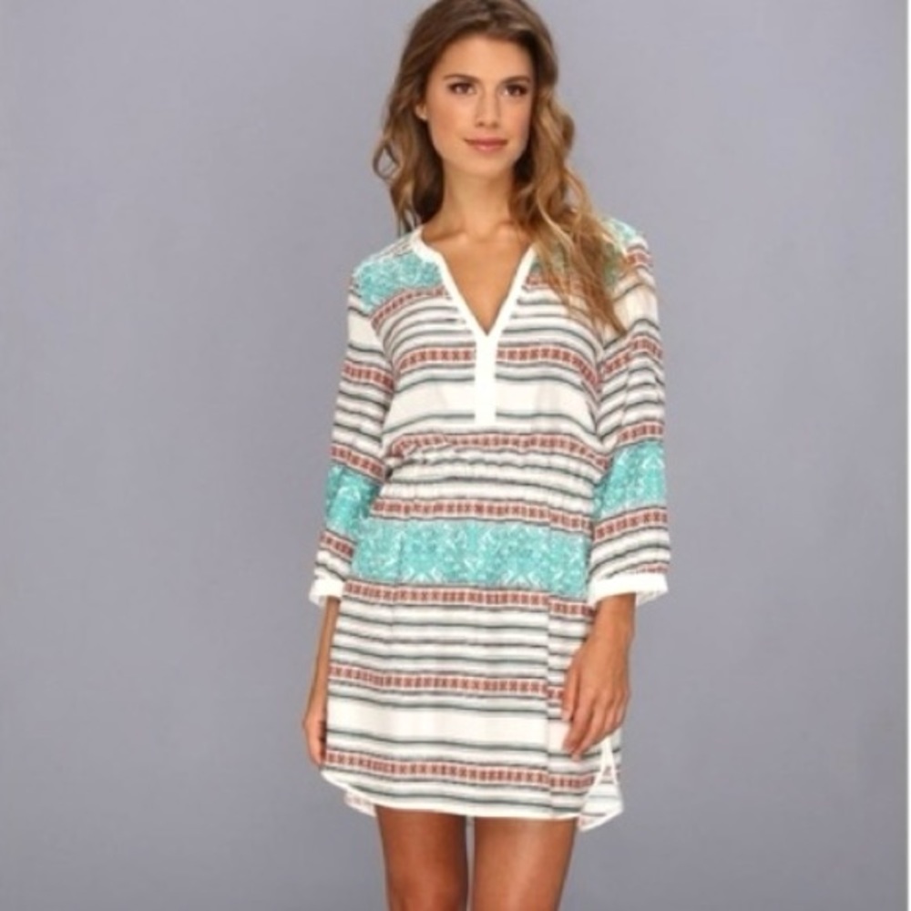 Parker Mallory Silk Shirtdress Women’s Size XS Coronado Southwest Landman Boho